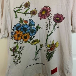 Oversized More Flowers Less Assholes TShirt.